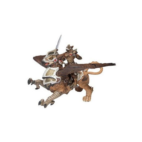 figurine homme oiseau et griffon destrier figurine homme oiseau et griffon destrier