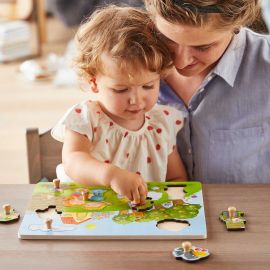 Puzzle en bois Ã  encastrement Le verger