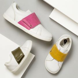 Chaussures I walk - Boston Trainer White + Chartreuse - 635309