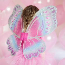 ailes de fée scintillantes 'pink/royal'