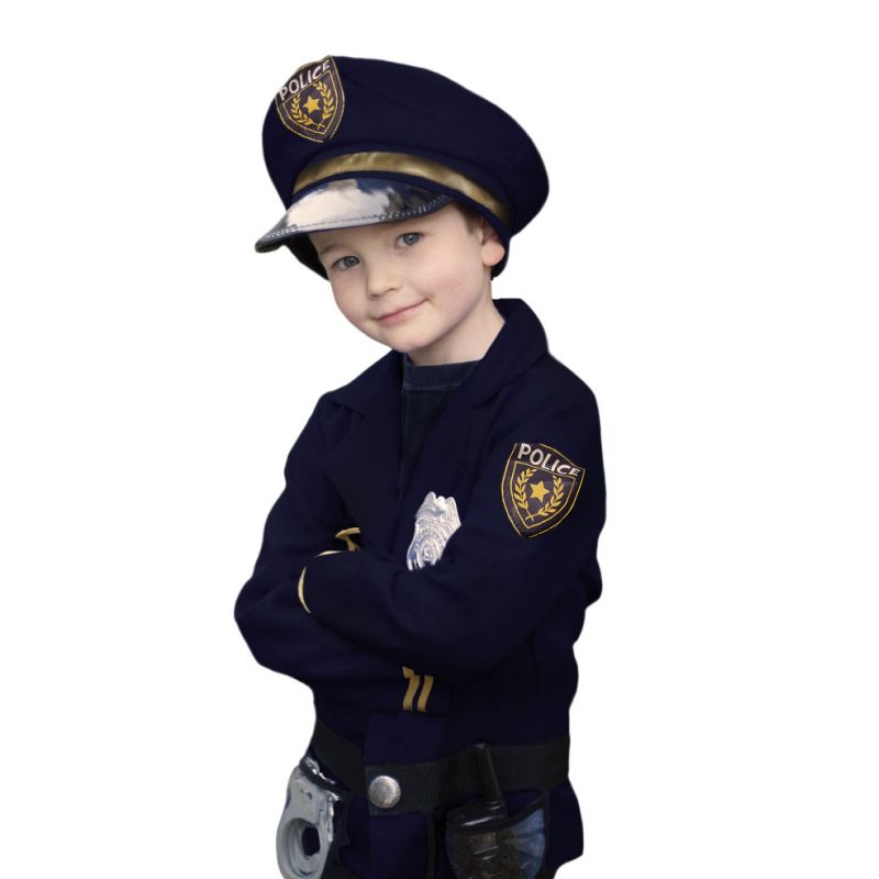 Déguisement policier bleu marine garçon - Vegaooparty