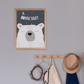 Affiche encadrÃ©e - Bonne nuit (30x40)