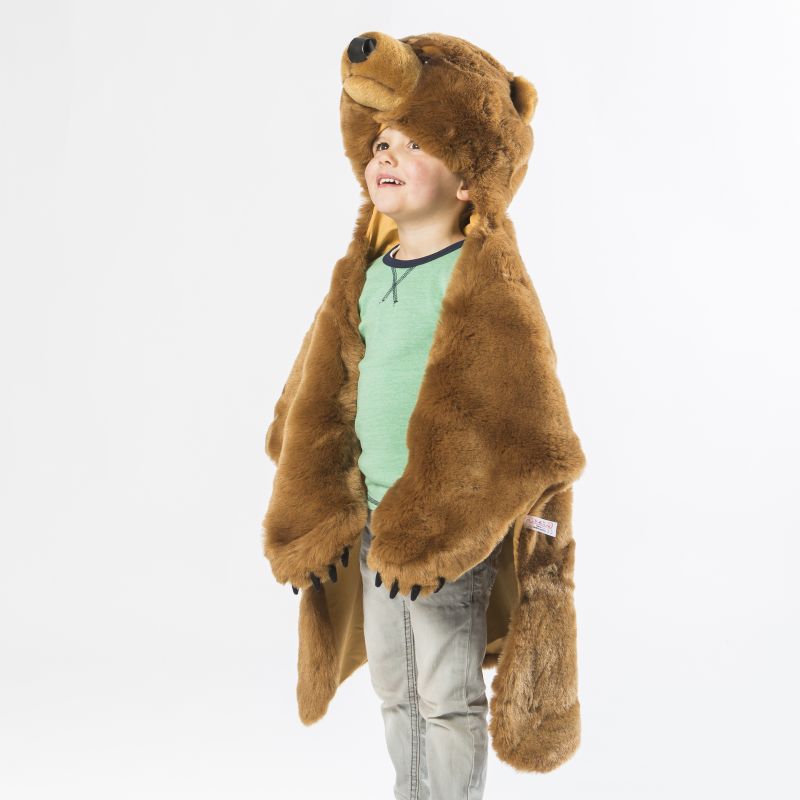 Wild & Soft - Déguisement/tapis ours brun - Le Petit Zèbre