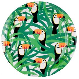 8 assiettes - toucan