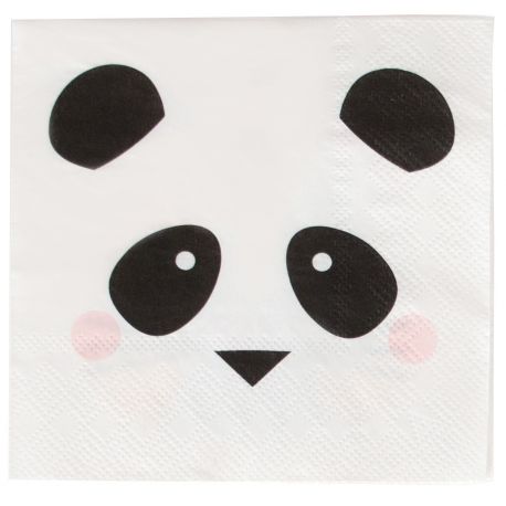 20 serviettes - mini panda 20 serviettes - mini panda