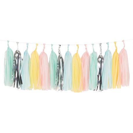 Kit de guirlande tassel - pastel Kit de guirlande tassel - pastel