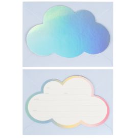 8 invitations - nuages