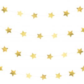 Guirlande glitter étoiles - or