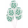 Set de 5 ballons en latex naturel - feuilles vertes