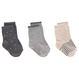 3 paires de chaussettes - gris