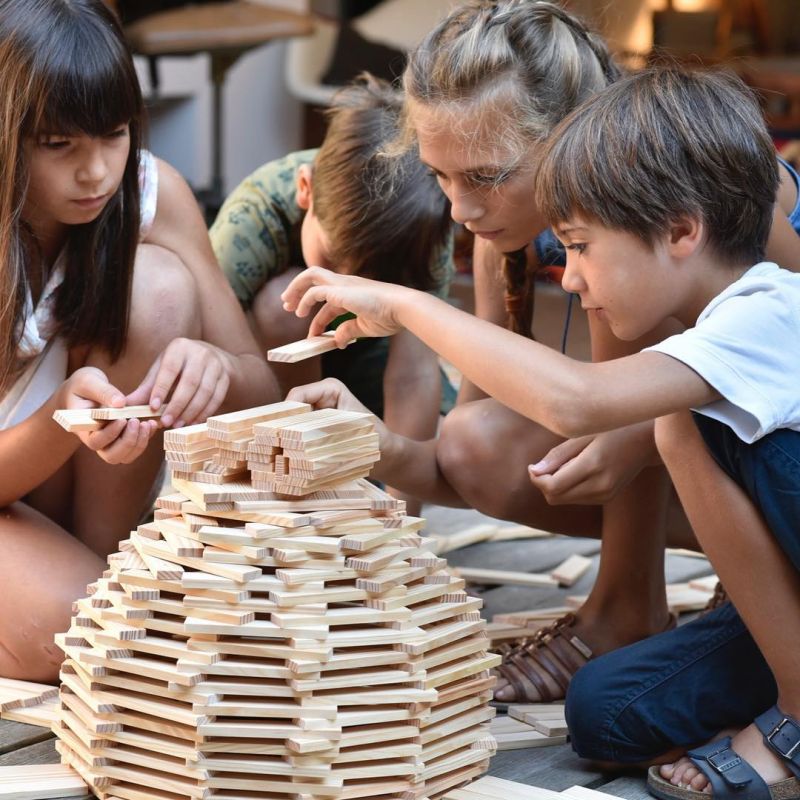 Kapla Coffret de planchettes en bois - Octocolor – Comme des enfants