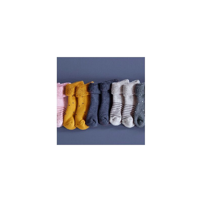Laessig - Lot de 3 paires de chaussettes bébé - Gris - Le Petit Zèbre