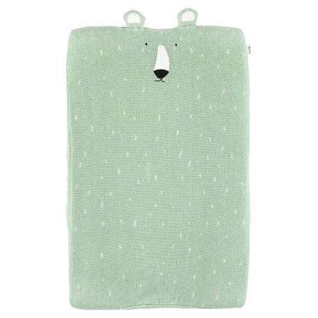 Housse de matelas à langer 70x45cm - Mr. Polar Bear Housse de matelas à langer 70x45cm - Mr. Polar Bear