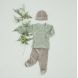Cardigan croisÃ© bÃ©bÃ© en velours Forest green