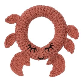 Hochet tricot - crabe