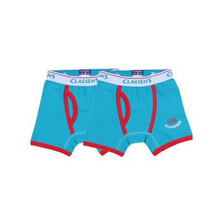 set de 2 boxers coutures pour garçons 'aqua' set de 2 boxers coutures pour garçons 'aqua'