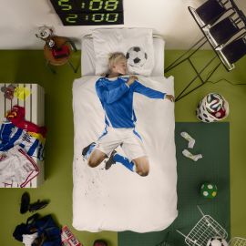 Housse de couette et taie - Soccer Champ Blue - 140 x 200/220 cm