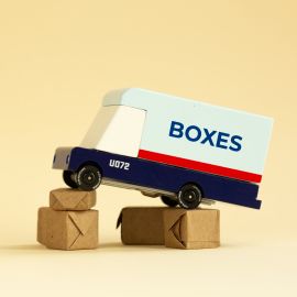 Véhicule jouet en bois - Boxes Mail Truck