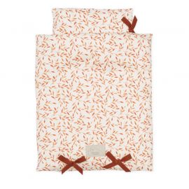 Cam Cam Copenhagen - Lange tétra imprimé Pressed Leave Rose - 120x120 cm -  Le Petit Zèbre