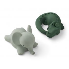 Set de 2 jouets de bain Vikky - Safari green mix
