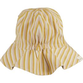 Chapeau de soleil Amelia - Y/D stripe: Peach/sandy/yellow mellow