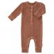 Pyjama bébé en velours - Tawny brown