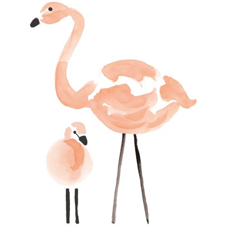 Sticker - Les flamants roses