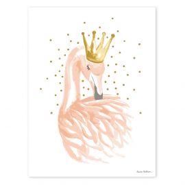 Affiche - Flamand rose et Ã©toiles