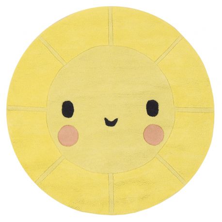 Tapis coton - Emoji sun
