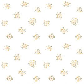 Papier peint - Motif floral retro