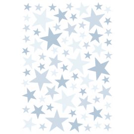 Planche de stickers A3 - Etoiles - Sweet bleu