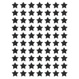 Planche de stickers - Etoiles - Glitter noir