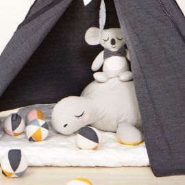 Childhome Playmat 150cm ours en peluche (gris jersey)