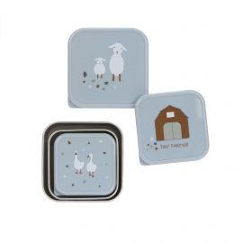 Set de 3 boîtes à collations - Tiny farmer blue