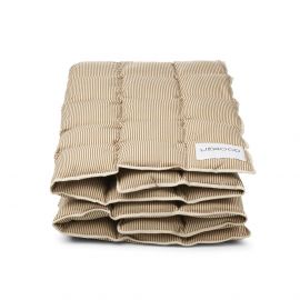 Couette lit bébé Jalle - Stripe: Sandy & oat
