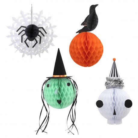DÃ©coration - Vintage Halloween Honeycomb Heads