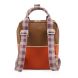 Sac à dos small - Colourblocking - Orange juice + plum purple + schoolbus brown