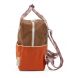Sac à dos small - Colourblocking - Orange juice + plum purple + schoolbus brown