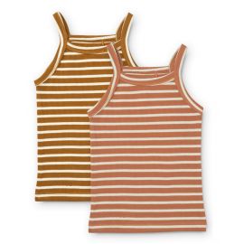 Set de 2 débardeurs Naomi - Y & D Stripe: Tuscany rose multi mix