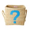 Petit panier carré en raphia - Naturel - ?