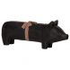 Cochon en bois - Large - Noir