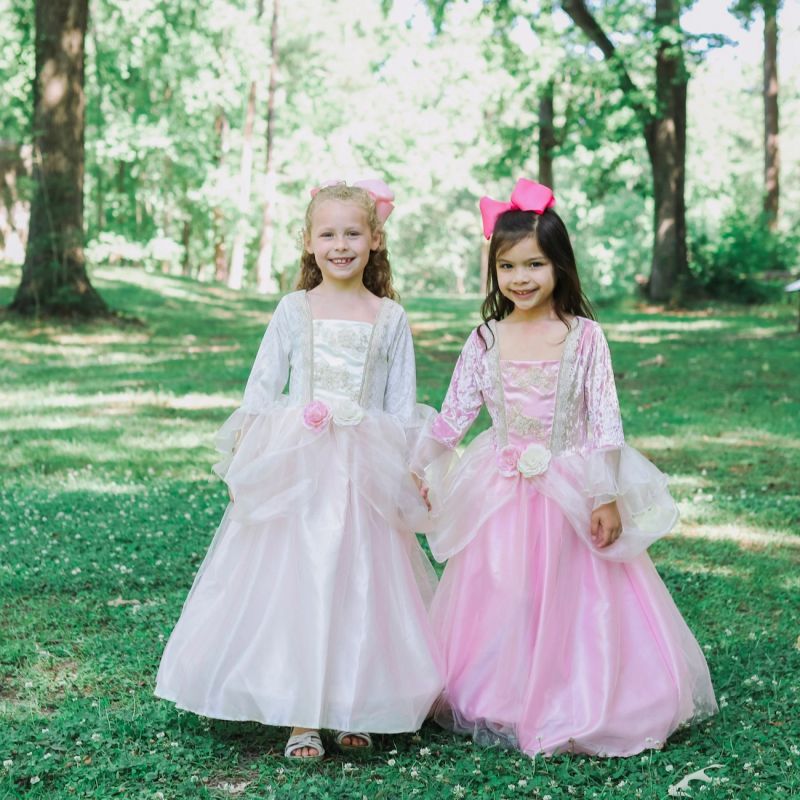 Costume Princesse Rose Scintillant Enfant 5/6 Ans Great Pretenders