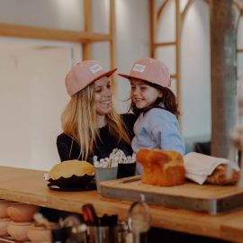 Casquette maman daim - Suede Old Pink