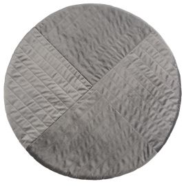 Tapis en velours Kilimanjaro - 105x105 cm - Slate Grey