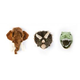 Set de 3 petits trophées animaux - Prehistoric