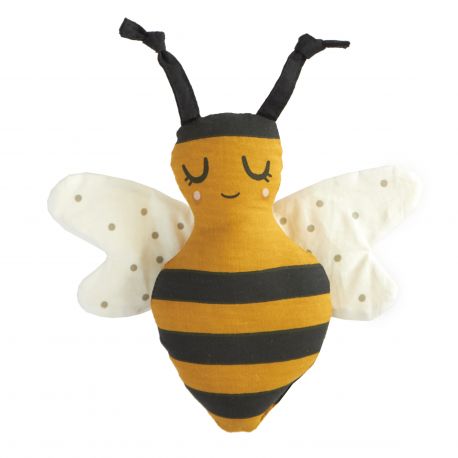 Roommate - Hochet en coton - Abeille