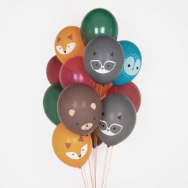 5 ballons tatoués - mini forêt