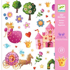 magnifique set de 160 stickers 'les princesses'