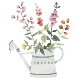 Sticker - Arrosoir fleuri