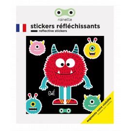 Stickers rÃ©flÃ©chissants - Monstre rouge
